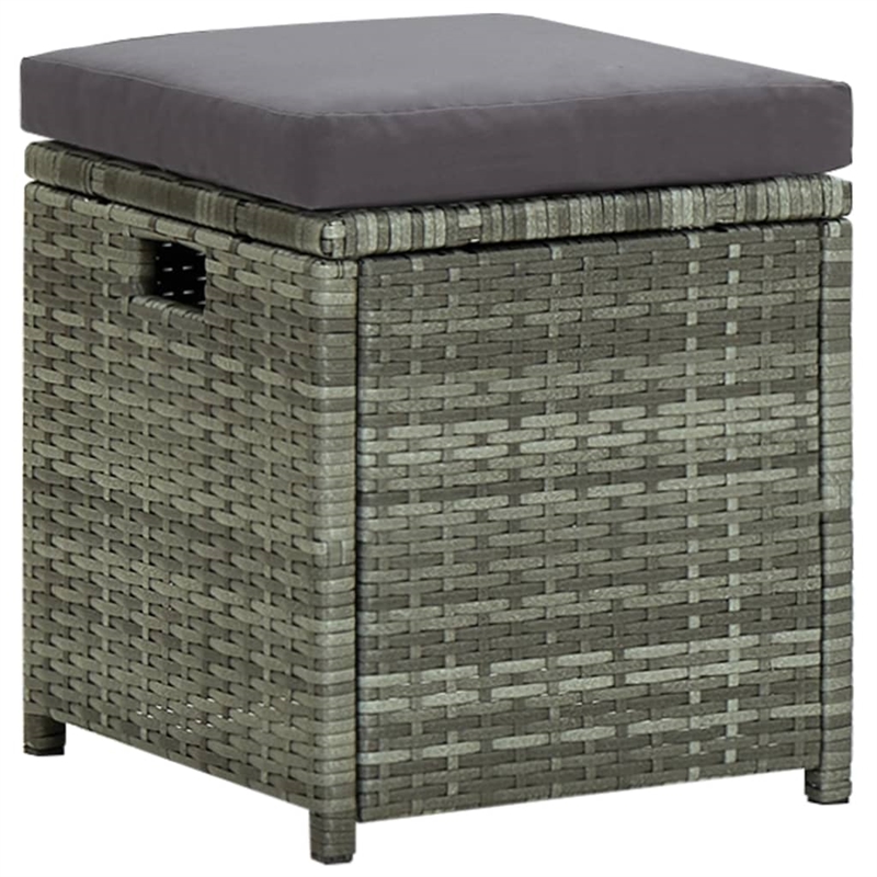 vidaXL 6 Piece Steel Garden Lounge Set in Gray