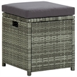 vidaXL 6 Piece Steel Garden Lounge Set in Gray