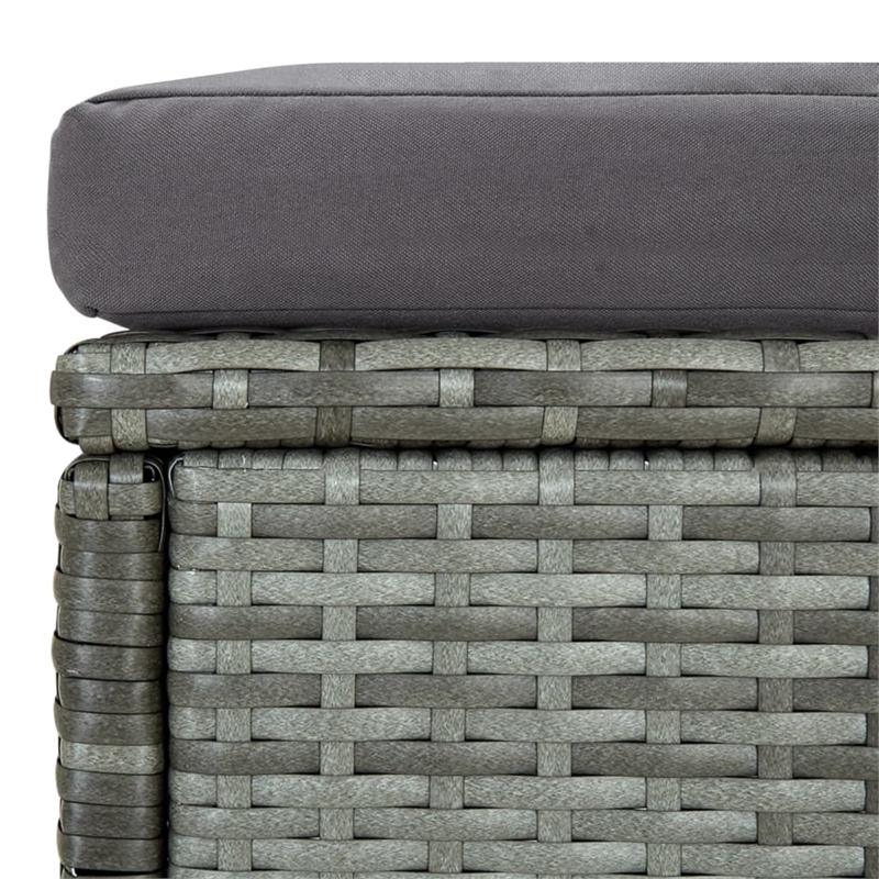 vidaXL 6 Piece Steel Garden Lounge Set in Gray