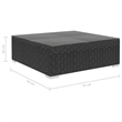 vidaXL 10 Piece Steel Garden Lounge Set in Black