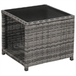 vidaXL 3 Piece Steel Bistro Set in Gray