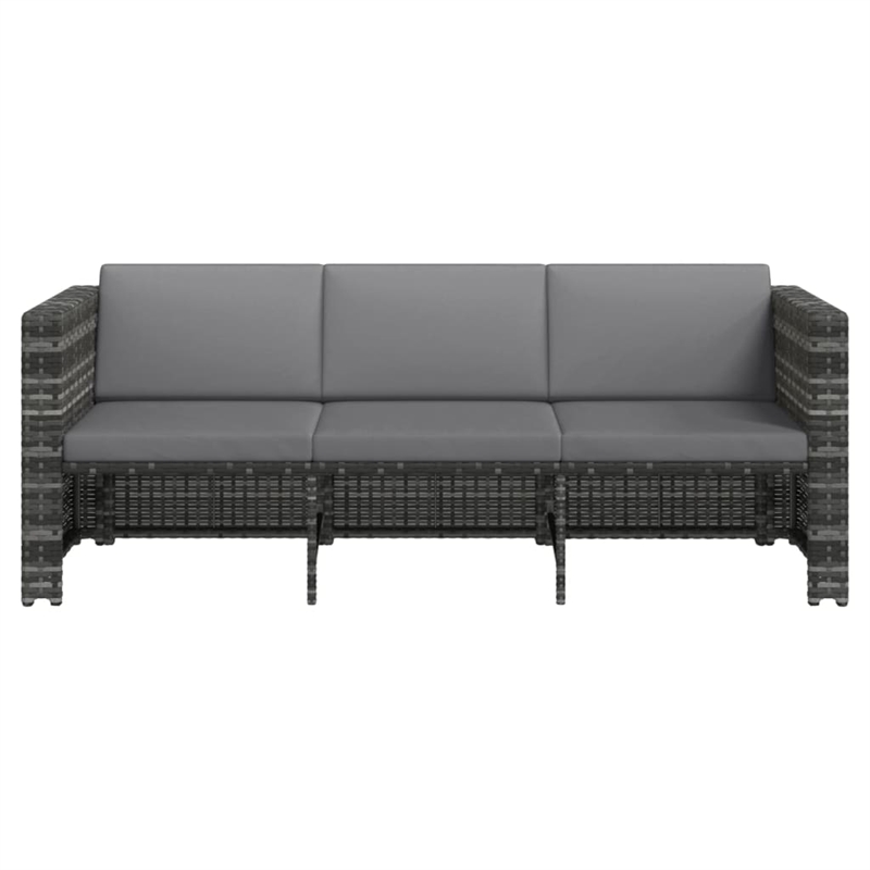 vidaXL Steel Sofa Set in Gray