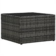 vidaXL 5 Piece Poly Rattan Garden Lounge Set in Black/Gray/Anthracite