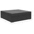 vidaXL 8 Piece Steel Lounge Set in Black