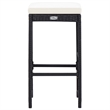 vidaXL 7 Piece Poly Rattan Bar Set in Black/White/Cream