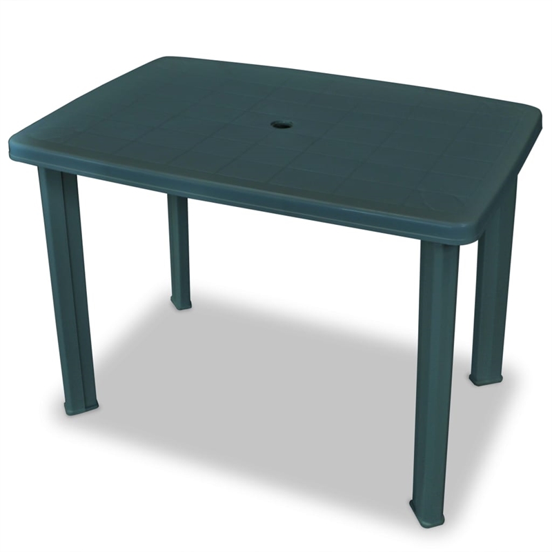 vidaXL 3 Piece Plastic Medium Bistro Set in Green