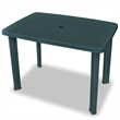 vidaXL 3 Piece Plastic Medium Bistro Set in Green