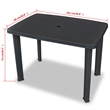 vidaXL 3 Piece Plastic Medium Bistro Set in Anthracite