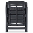 vidaXL 3 Piece Plastic Medium Bistro Set in Anthracite