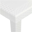 vidaXL 3 Piece Plastic Standard Bistro Set in White