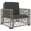 vidaXL 6 Piece Poly Rattan Garden Lounge Set in Gray