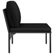 vidaXL 6 Piece Steel Garden Lounge Set in Black