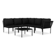 vidaXL Garden Lounge Set in Black/Anthracite