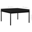 vidaXL Steel Garden Lounge Set in Black/Gray