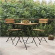 vidaXL Steel Medium Bistro Set in Brown
