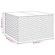vidaXL Steel Garden Lounge Set in White/Brown/Cream