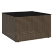 vidaXL Steel Garden Lounge Set in White/Brown/Cream