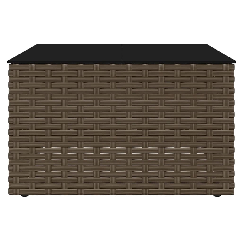 vidaXL Steel Garden Lounge Set in White/Brown/Cream