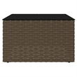 vidaXL Steel Garden Lounge Set in White/Brown/Cream