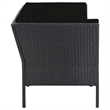 vidaXL 6 Piece Steel Garden Lounge Set in Black