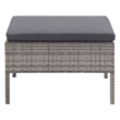 vidaXL 3 Piece Steel Garden Lounge Set in Gray
