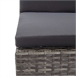 vidaXL 3 Piece Steel Garden Lounge Set in Gray