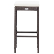 vidaXL 7 Piece Steel Bar Set in White/Brown/Cream