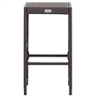 vidaXL 7 Piece Steel Bar Set in White/Brown/Cream