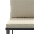 vidaXL 3 Piece Steel Medium Garden Lounge Set in Gray