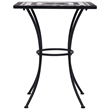 vidaXL Steel Bistro Set in Black/White