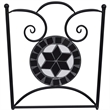 vidaXL Steel Bistro Set in Black/White