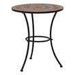 vidaXL 3 Piece Steel Small Bistro Set in Gray/Terracotta