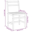 vidaXL Solid Acacia Wood Small Furniture Set in Natural