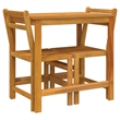 vidaXL Solid Acacia Wood Small Furniture Set in Natural
