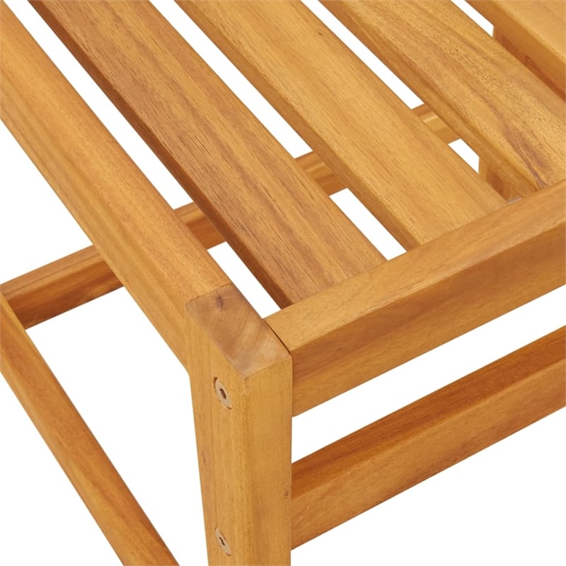 vidaXL Solid Acacia Wood Small Furniture Set in Natural