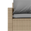 vidaXL 4 Piece Steel Sofa Set in Gray/Beige