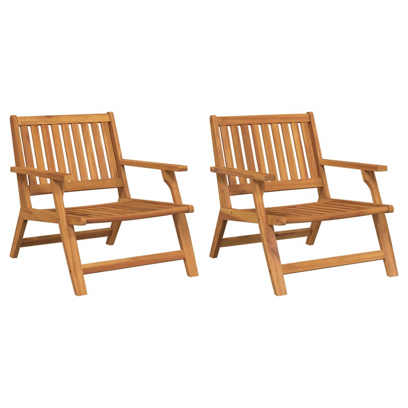 vidaXL Solid Acacia Wood Garden Bench in Brown