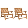 vidaXL Solid Acacia Wood Garden Bench in Brown