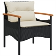 vidaXL 4 Piece Steel Sofa Set in Black