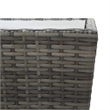 vidaXL 3 Piece Steel Small Bistro Set in Gray
