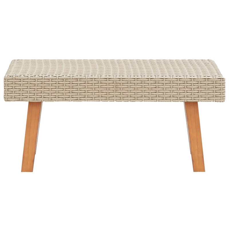 vidaXL 2 Piece Poly Rattan Garden Furniture Set in Anthracite/Beige