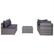 vidaXL 9 Piece Steel Garden Lounge Set in Gray
