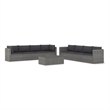 vidaXL 9 Piece Steel Garden Lounge Set in Gray