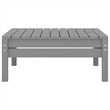 vidaXL 3 Piece Wood Small Garden Lounge Set in Gray