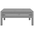 vidaXL 3 Piece Wood Small Garden Lounge Set in Gray