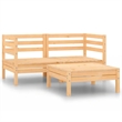 vidaXL Wood Standard Garden Lounge Set in Natural
