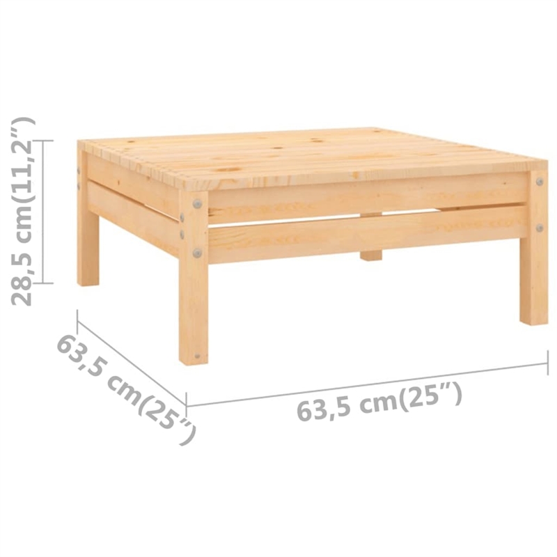 vidaXL Wood Standard Garden Lounge Set in Natural