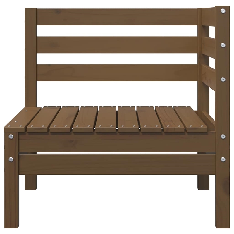 vidaXL Wood Small Garden Lounge Set in Brown