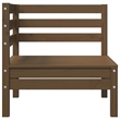 vidaXL Wood Small Garden Lounge Set in Brown