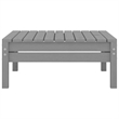 vidaXL 3 Piece Wood Small Garden Lounge Set in Gray